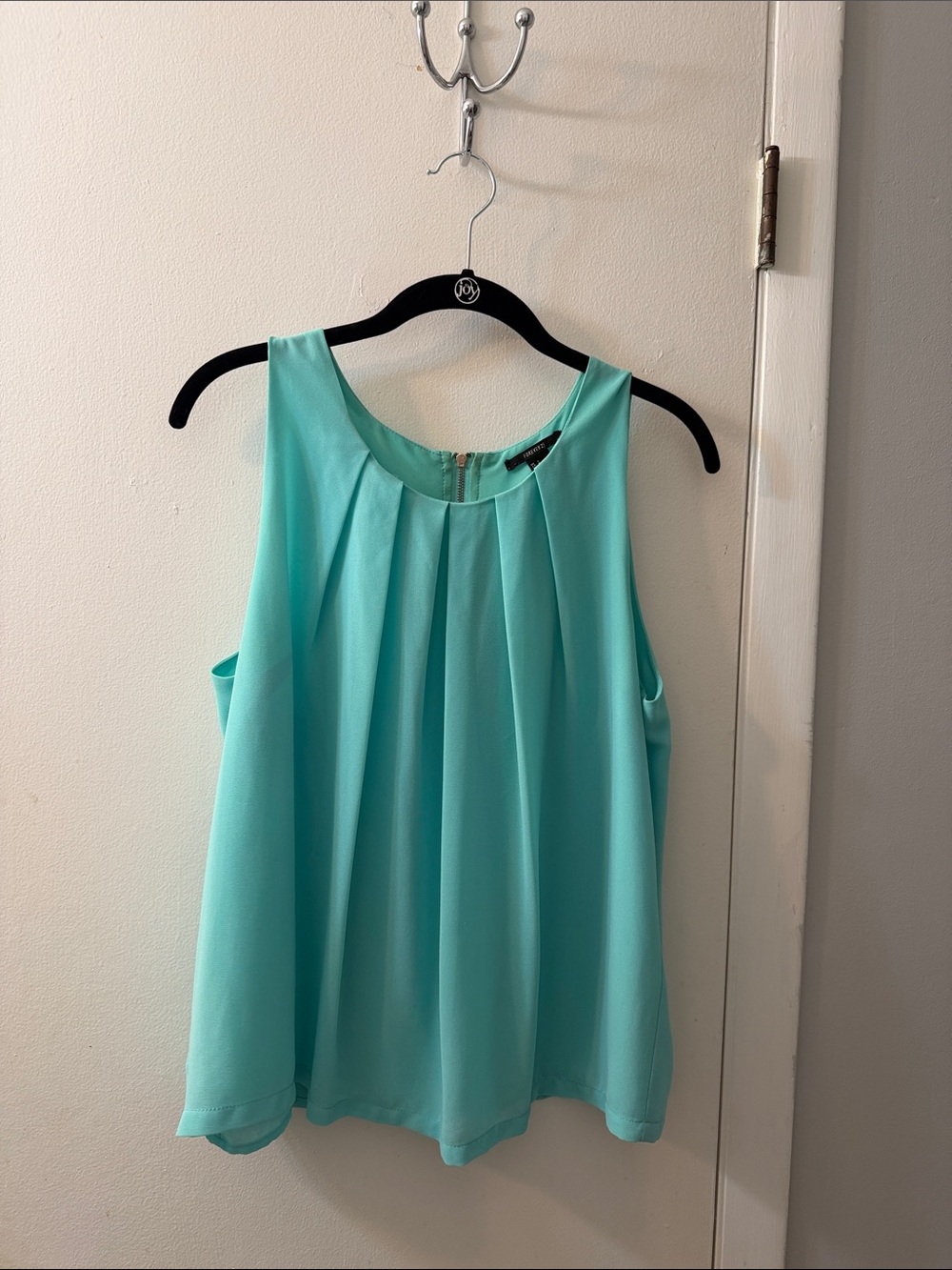 Forever 21 Mint Pleated Sleeveless Camisole